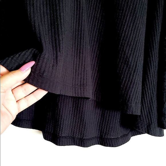 NEW Oversized Free PeopleBlackParisian Nights Blouse SZ XS (fits to M) NWT - Picture 6 of 12